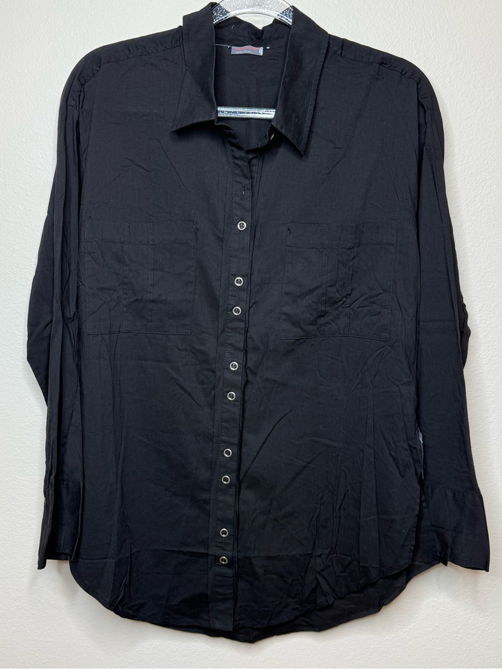 NWOT FP Movement by Free People Black Women’s Long-Sleeve Button-Up Shirt small